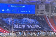 华体会体育app下载-武汉三镇南看台赛前展示TIFO，主题为拨云见日
